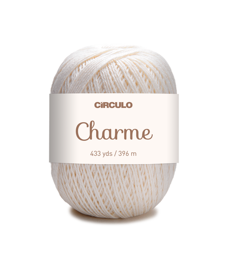Circulo CHARME – Hilo 100% algodón mercerizado brasileño, 396m / 150g