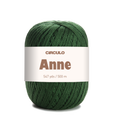 Circulo ANNE - 100% mercerized Cotton Yarn, 500m / 147g - Green ball of yarn with 'Circulo Anne' label on a white background