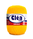 Circulo Clea 100% Cotton Yarn, 1000m/151 gr - Yellow ball of yarn with Cleá label on a white background