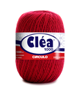 Circulo Clea 100% Cotton Yarn, 1000m/151 gr - Red ball of yarn with Cleá label on a white background