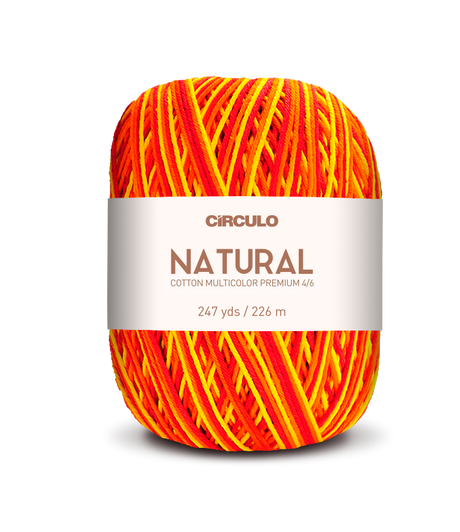 Círculo Barroco Multicolor Premium 4/6 – Brazilska bombažna preja (226m / 200g)