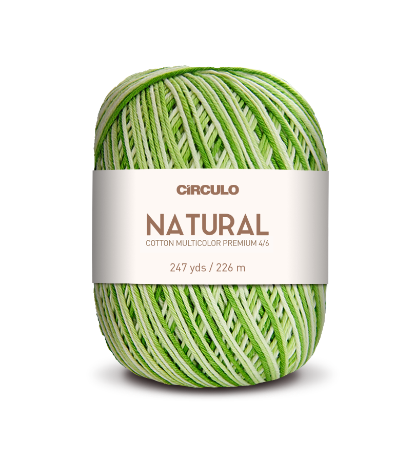 Círculo Barroco Multicolor Premium 4/6 – Baumwollgarn aus Brasilien (226m / 200g)