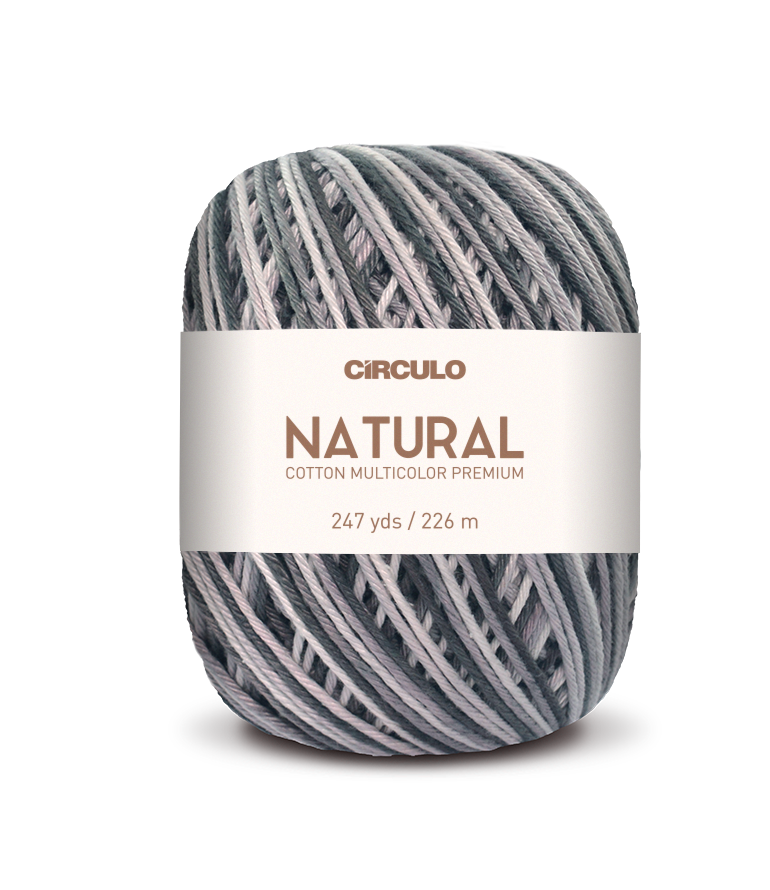 Círculo Barroco Multicolor Premium 4/6 – Baumwollgarn aus Brasilien (226m / 200g)