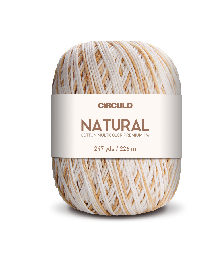 Círculo Barroco Multicolor Premium 4/6 – Baumwollgarn aus Brasilien (226m / 200g)
