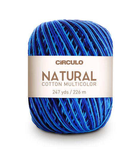 Círculo Natural Cotton Multicolor 4/6 – Cotton Yarn (226 m / 200 g)