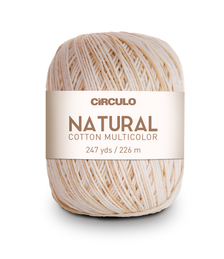Círculo Natural Cotton Multicolor 4/6 – Cotton Yarn (226 m / 200 g)
