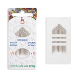 Pony Crewels Needles, Plain Eye, No. 1/5 – 12 pcs