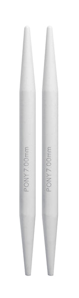 Pony Classic Aluminium Interchangeable Knitting Needle Tips – 10.5 & 14 cm, 10.5 cm, 7.00 mm – additional product view