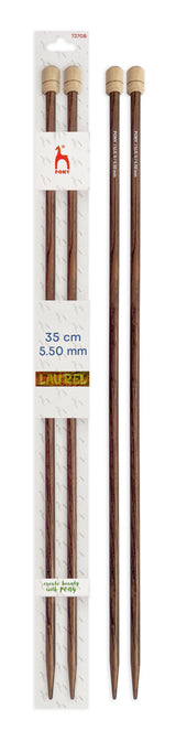 Pony Laurel Single Pointed Knitting Needles – 35 cm, 5.50 mm