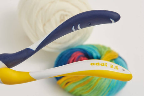 addi Swing Crochet Hook 140 - 2, addi Maxi Swing Wool Crochet Hook 141 - 2 - Ergonomic & Relaxing - Leo Hobby