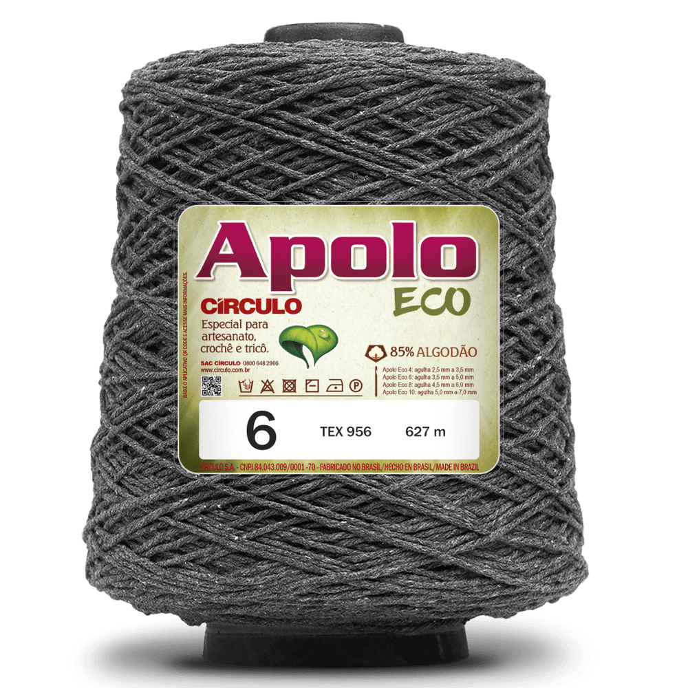 Apolo Eco 4/6 Cotton Cord Yarn – Ideal for Crochet Bags & Home Decor (600g) - Leo Hobby