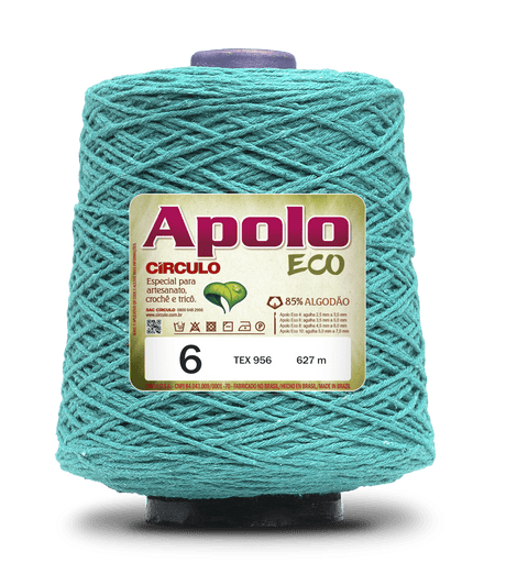 Apolo Eco 4/6 Cotton Cord Yarn – Ideal for Crochet Bags & Home Decor (600g) - Leo Hobby
