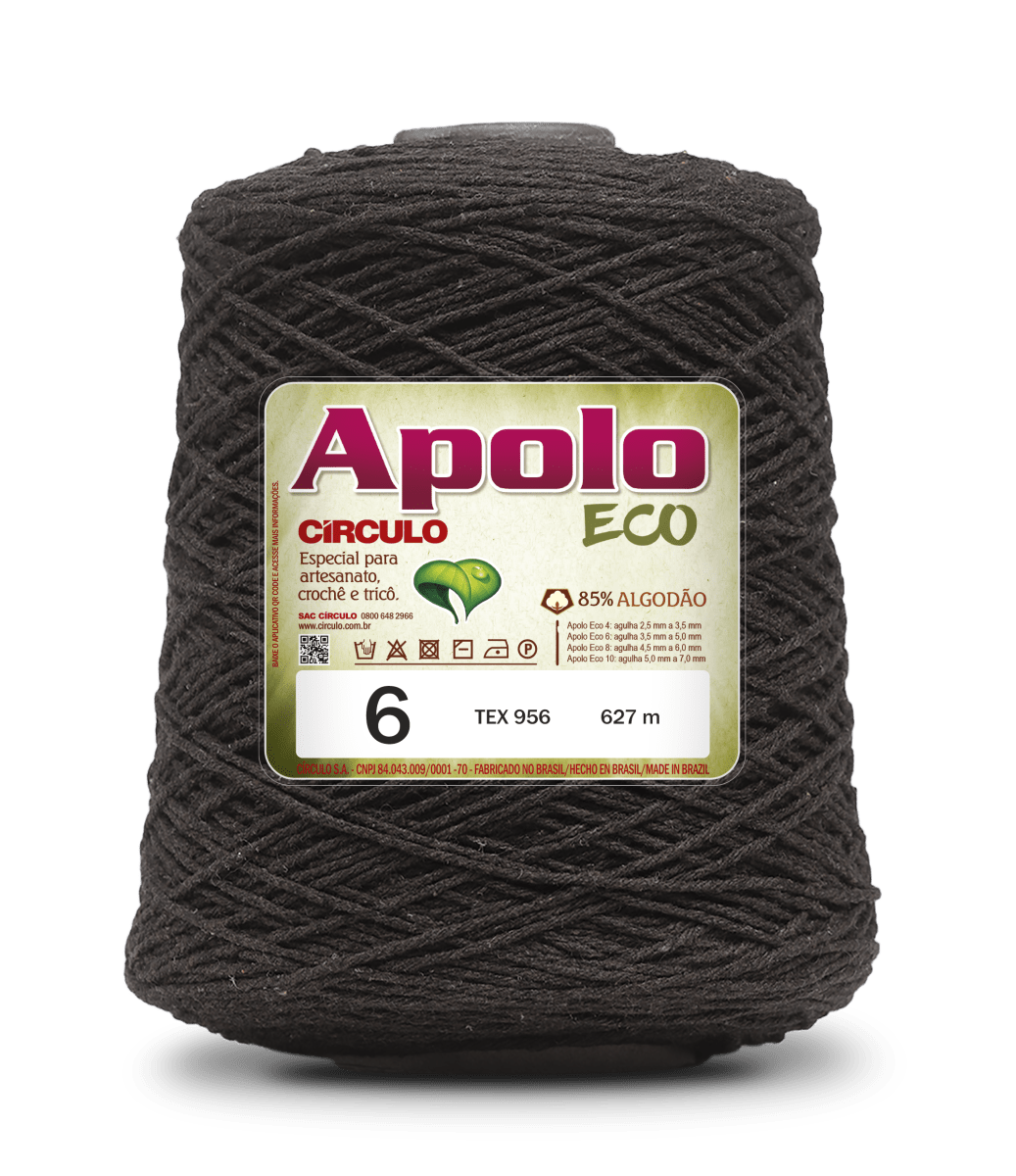 Apolo Eco 4/6 Cotton Cord Yarn – Ideal for Crochet Bags & Home Decor (600g) - Leo Hobby
