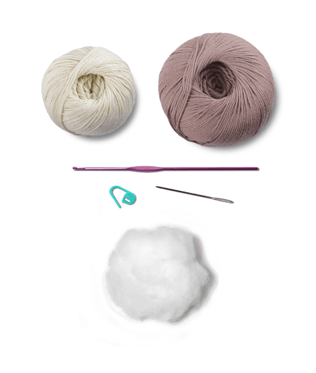 Circulo Amigurumi Crochet Kit - Lovey Blanket - All Included, Easy Instructions - Crochet Set for Intermediate - Animal Crochet Kit, Premium Amigurumi Yarn for Crocheting - Bunny - Leo Hobby