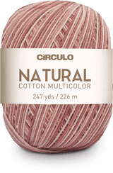 Circulo Natural Cotton Multicolor 4/6, 100% Cotton Yarn for Crochet and Knitting, 226m/200g - Leo Hobby Marketplace