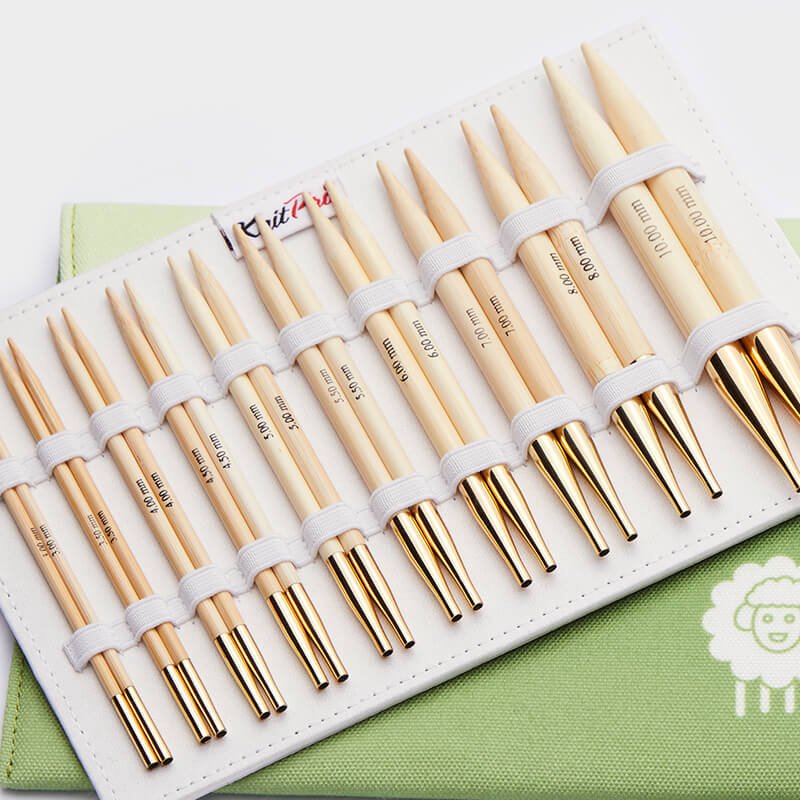 Bamboo CircuDeluxe Needle Set by KnitPro.