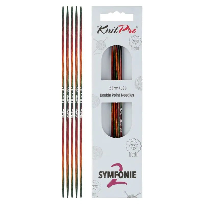KnitPro Symfonie 2 double pointed knitting needles, 2.00 mm