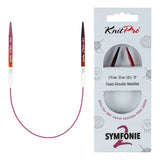 KnitPro Symfonie 2 fixed circular knitting needles, 25 cm, 3.75 mm