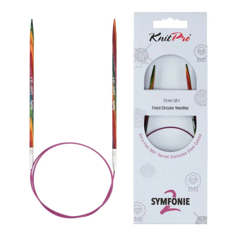 KnitPro Symfonie 2 fixed circular knitting needles, 3.50 mm