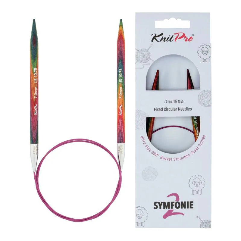 KnitPro Symfonie 2 fixed circular knitting needles, 7.00 mm