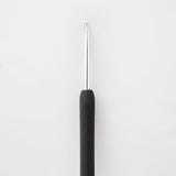 Black Soft Handle Crochet Hook by KnitPro, Steel